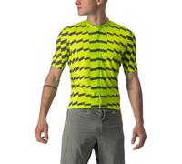 CASTELLI 4522007-383 UNLTD STERRATO JRSY Sweatshirt Men's Electric Lime/Dark Gray L