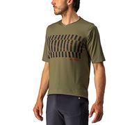 CASTELLI 4522008-353 TRAIL TECH TEE Sweatshirt Men's Olive Green/Dark Gray-Orange R S