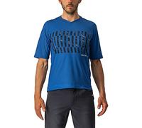 CASTELLI 4522008-417 Trail TECH TEE Sweatshirt Men's Cobalt Blue/Savile Blue-Silver S