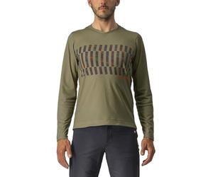 CASTELLI 4522009-353 Trail TECH LS TEE Sweatshirt Men's Olive Green/Dark Gray-Orange R 3XL