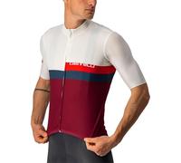 CASTELLI 4522017-065 A BLOCCO JERSEY Sweatshirt Men's Ivory/Red-Blue-Bordeaux L