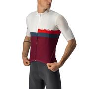CASTELLI 4522017-065 A BLOCCO Jersey Sweatshirt Men's Ivory/Red-Blue-Bordeaux XXL