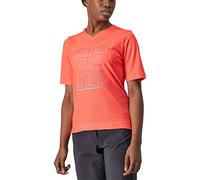 CASTELLI 4522054-583 Trail TECH W TEE T-Shirt Women's Coral Flash L