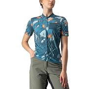CASTELLI 4522085-466 UNLTD SENTIERO JRSY Sweatshirt Women's Dark Teal/Coral Flash S