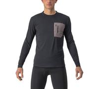 CASTELLI 4522506-085 UNLTD MERINO LS Sweatshirt Men's LIGHT BLACK/NICKEL GRAY Size XL