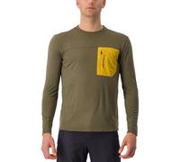 CASTELLI 4522506-304 UNLTD MERINO LS Sweatshirt Men's TARMAC/GOLDENROD Size M
