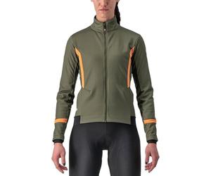 CASTELLI 4522542-075 DINAMICA 2 JACKET Jacket Women's MILITARY GREEN/MELON Size XS