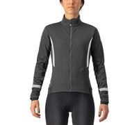CASTELLI 4522542-085 DINAMICA 2 JACKET Jacket Women's LIGHT BLACK/WHITE REFLEX Size L
