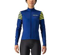 CASTELLI 4522548-431 Autunno LS Jersey Women's Sweatshirt Blue/Brilliant Yellow Assocution S