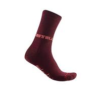 CASTELLI 4522558-421 QUINDICI SOFT M. W S Socks Women's BORDEAUX Size L/XL