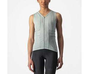 CASTELLI 4523043-346 Anima 4 Sleeveless Women's T-Shirt Defender Green/Persian RED S