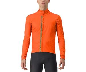 CASTELLI 4523508-857 ENTRATA JACKET Jacket Unisex RED ORANGE/METAL BROWN Size XL