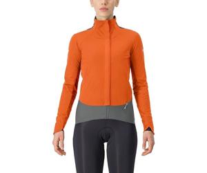 CASTELLI 4523541-857 ALPHA D.ROS W JKT Jacket Unisex RED ORANGE/URBAN GRAY Size S