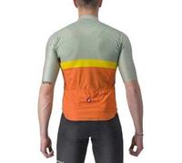 Castelli A Blocco Short Sleeve Jersey S Defender Green / Red / Dark Bordeaux