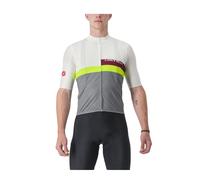 CASTELLI 4522017-365 A BLOCCO Jersey Men's T-Shirt Ivory/Bordeaux-Electric Lime-Sedona SAGE XL