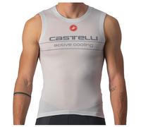 CASTELLI Active Cooling Sleeveless Men's Technical Jersey, Silver Gray, S