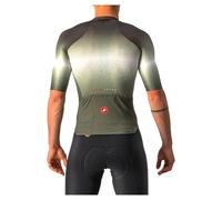 Castelli Aero Race 6.0 Short Sleeve Jersey Green 2XL Men 2XL Military Green / Light Black