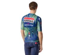 Castelli Aero Race 8s Soudal Quick-step 2026 Short Sleeve Jersey 3XL Blue / Electric Lime