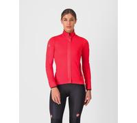 Castelli Alpha 150 Rosso Corsa Windproof Jacket Hibiscus Red Women - L