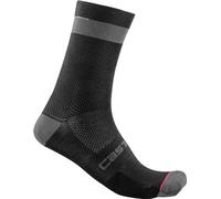 Castelli Alpha 18 Socks Black/Dark Gray