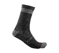 Castelli Alpha 18 PrimaLoft Socks Black Dark Grey - XXL