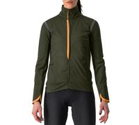 Castelli Alpha Ultimate Insulated Women Cycling Jacket - Military Green / Melon / Medium