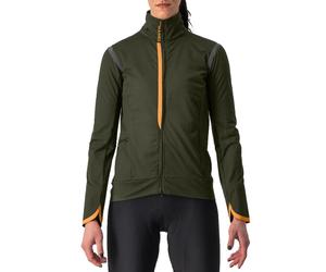 Castelli Alpha Ultimate Insulated Women Cycling Jacket - Military Green / Melon / Medium