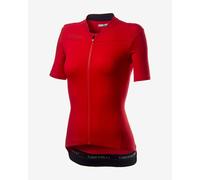 Castelli Anima 3 Short Sleeve Jersey Red Women - XL