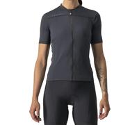 Castelli Anima 3 Women's Short Sleeve Cycling Jersey - SS22 - Light Black / Red / Large Light Black/Red Large