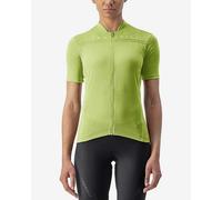 Castelli Anima 4 Short Sleeve Jersey Green XS Woman