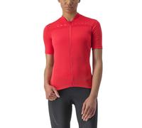 Castelli Anima 4 Short Sleeve Jersey Red S Women