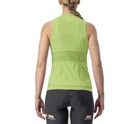 Castelli Anima 4 Sleeveless Jersey Green XL Woman XL Bright Lime / Absinthe