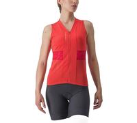 Castelli Anima 4 Sleeveless Jersey Hibiscus Light Orange Women, Size XL