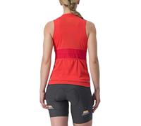 Castelli Anima 4 Sleeveless Jersey Hibiscus Red Women - S