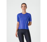 Castelli Anima Flow Short Sleeve Jersey Blue White - XS