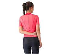 Castelli Anima Flow Short Sleeve Jersey Pink XS Woman XS Red Brilliant / Green Hibisc