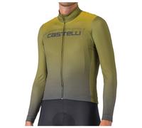 Castelli - Apice Thermal Jersey - Cycling jersey size L, olive