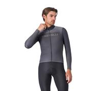 Castelli Apice Thermal Long-Sleeve Jersey Dark Grey Smoky Grey Silver Grey, Size L