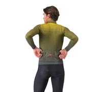 Castelli - Apice Thermal Jersey - Cycling jersey size M, olive