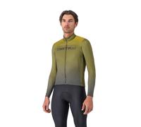 Castelli Apice Thermal Long-Sleeve Jersey Sage / Twilight Blue / Mango, Size XS.