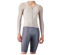 Castelli Body Paint V TT Skinsuit Light Grey Smoke Grey - XL