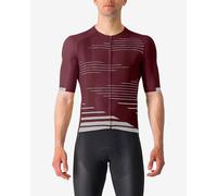 Castelli Climber's 4.0 Rosso Corsa Short Sleeve Jersey Burgundy Silver - XXL