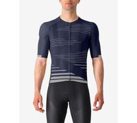 Castelli Climber's 4.0 Rosso Corsa Short Sleeve Jersey Dark Blue Silver - XXL