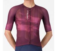Castelli Climber's A/C Short Sleeve Jersey - SS26 - Deep Bordeaux / White / 2XLarge