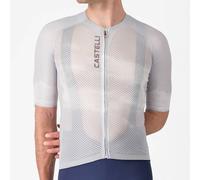 Castelli Climber's A/C Rosso Corsa Short Sleeve Jersey Silver Grey - S