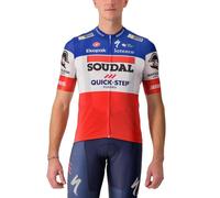 Castelli Competizione 2 France Champion Short Sleeve Blue Soudal Quick-Step jersey, Size M