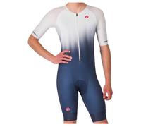 Castelli Core Tri Suit short sleeve white navy - 3XL