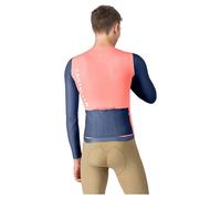 Castelli Corretto Long Sleeve Jersey L Red Brilliant / Belgian Blue / White