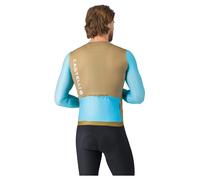 Castelli Corretto Long Sleeve Jersey S Elmwood / Neon Cobalt / White