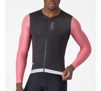 Castelli Corretto Long Sleeve Jersey Black,Pink 2XL Men 2XL Black / Pink Giro / Silver Moon